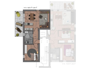 Grundriss Wohnung 101